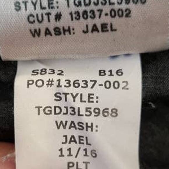 Joe's Cotton Jael Skinny Ankle Leg Black Jeans Size 25 - Picture 8 of 10